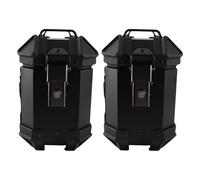 Jiawu Motorrad-Seiten-Satteltaschenbox, Tragbarer 18-Liter-Hartschalenkoffer aus Aluminiumlegierung für Reisebegeisterte