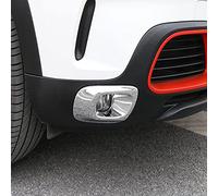 JIERS Für Citroen C5 Aircross 2017-2019, Außen ABS Chrom Chrom Nebelscheinwerfer Hecknebelscheinwerfer Abdeckung Zierleiste Autozubehör