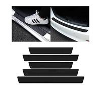 JINGDA 5 Stück Auto Einstiegsleisten Schutz für Porsche Macan Electric 2025, Auto Türeinstiegsschutz Aufkleber Carbon-Faser Autotür Schutz Schutzfolie