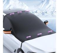jiuqiwang Frontscheibenabdeckung Auto für Jeep Compass II MP 4XE Hybrid Facelift 2017-2023, mit Magnet Fixierung Scheibenabdeckung Die Gegen Schnee EIS Frost Staub Sonne