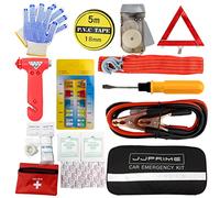 JJ PRIME - 12er-Set Auto Notfallset mit Warndreieck Kfz Verbandskasten Auto Erste Hilfe Set - Autoverbandskasten Neue Norm 2025 Campervan Zubehör Pkw mit First Aid Kit Car Pannendreieck
