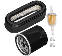 JJDD 11013-2205 Luftfilter Vorfilter Combo mit 49065-7010 Ölfilter Kraftstofffilter Kit für Kawasaki FD590V John Deere GX345 Lx279 2500 2500A 2653 2653A M76076 Rasenmäher