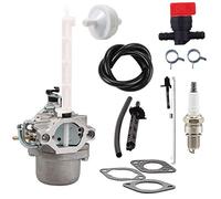 JJDD Carkio Ersatz-Vergaser Kraftstofffilter Zündkerzen-Set für Briggs & Stratton 796122 794593 696737 793161 Ariens MTD Cub Cadet Schneefräse Schneefräse