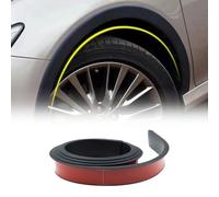 JJQFLB Auto Radlauf Schutz, Für Seat MII Electric Ibiza Leon Arona Ateca Tarraco Kotflügelverbreiterung, Auto Kotflügel Zierleisten Radlaufleiste Radlauf Schutzleisten,A-Black