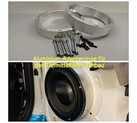JL Audio C2-650X, Aluminium Adapterringe 35 o. 40mm für Tiefmitteltöner
