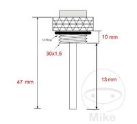 JMP Direkte Öltemperaturanzeige 30 X 1.5 MM ALTN: 7090057