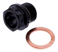 JMP Titan Ölablassschraube M16x1.5 mit Magnet 12 mm schwarz für: BMW S M HP4 ABS