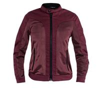 John Doe Aero Mesh perforierte Damen Motorrad Textiljacke, rot, Größe S