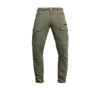 John Doe Stroker Cargo XTM Motorradhose Atmungsaktiv mit Protektoren Olive 28/34