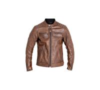 John Doe Dexter Motorrad Lederjacke, braun, Größe S für Männer