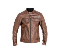 John Doe Dexter Motorrad Lederjacke, braun, Größe S für Männer