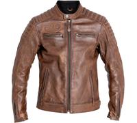John Doe Dexter Motorrad Lederjacke, braun, Größe M
