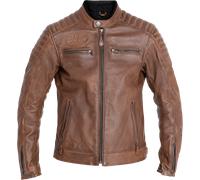 John Doe Dexter Motorrad Lederjacke, braun, Größe XL