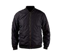 John Doe Flight Jacket XTM | Motorradjacke | XTM | Einsetzbare Protektoren | Atmungsaktiv | Motorrad Bomberjacke, JDF5001-2XL, schwarz, xxl
