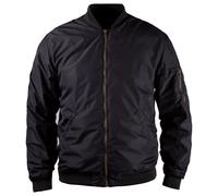 John Doe Flight Jacket XTM Schwarz Motorradjacke mit Protektoren CE, Gr. S