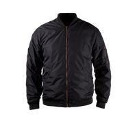 John Doe Flight Jacket XTM | Motorradjacke | XTM | Atmungsaktiv | Motorrad Bomberjacke | Protektoren sind enthalten (Ellbogen und Schulter), JDF5001-L, schwarz, l