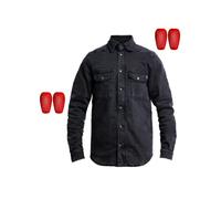 John Doe Motoshirt, schwarz denim Größe: 4XL