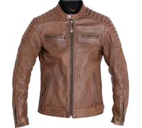 John Doe Storm Motorrad Lederjacke, braun, Größe M