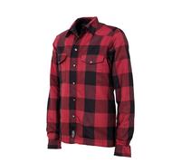 JOHN DOE Motorradhemd Motoshirt - rot & schwarz