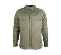 John Doe Motoshirt XTM | Motorradjacke | XTM | Atmungsaktiv | Motorrad Motoshirt | Protektoren sind enthalten (Ellbogen und Schulter), JDL5007-3XL, Oliv, 3XL