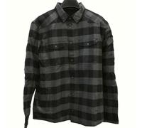 John Doe Motoshirt Hemd, grau/schwarz, Größe 4XL