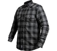 John Doe Motoshirt Hemd, grau/schwarz, Größe M