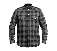 John Doe Motoshirt XTM | Motorradjacke | XTM | Einsetzbare Protektoren | Atmungsaktiv | Motorrad Motoshirt, JDL5004-3XL, grau/schwarz, 3xl
