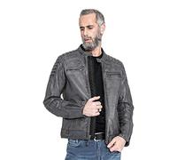 John Doe Storm Motorrad Lederjacke, grau, 3XL