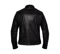 John Doe Storm Motorrad Lederjacke, schwarz, Größe M