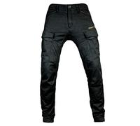 John Doe Stroker Cargo XTM Motorradhose Atmungsaktiv mit Protektoren Black 36/34