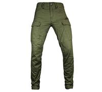 John Doe Stroker Cargo XTM Motorradhose Atmungsaktiv mit Protektoren Olive 36/32