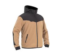 John Doe V3 XTM Softshell Ripstop Motorrad Hoodie (braun / schwarz) Gr: 2XL