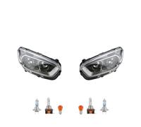 Johns Scheinwerfer Set mit Osram Nightbreaker Laser, für Ford Transit Courier, LED-Tagfahrlicht, Chrom, Links & Rechts, H7/H15/LED, ab 04/2018, mit Leuchtweitenregulierung