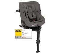 joie Reboarder-Kindersitz i-Pivot 360 drehbar i-Size ab Geburt - 4 Jahre (40 cm - 105 cm) inkl. Isofix-Basis mit Stützfuß - Thunder