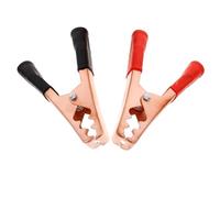 jojofuny 2 Stück Krokodilklemmen aus Metall und Kunststoff Kompakte und Zuverlässige Batterie Schnellklemmen für Fahrzeuge und Notfälle Robuste Kabel Klemmen für Starthilfekabel