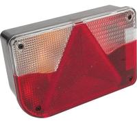 Jokon - 102110110 - Rueckleuchte LH Rechteckig, 12V, Rot/Transparent/Bernstein, Aufschraubbar, 200x130mm, Jokon