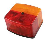 Jokon - 106025120 - Rueckleuchte Quadratisch, 12V, Bernstein/Rot, Aufschraubbar, 95x85x55mm, BBS(K) 6025, Rechts
