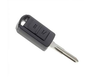 Jongo® Autoschlüssel Gehäuse kompatibel mit Opel Corsa, Combo, Meriva, Astra G, Zafira, Vectra, Omega, Frontera - 2 Tasten Fernbedienung mit YM28 Metallbart - Komplett Set