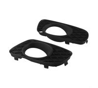 Jonikuper 1 Paar Nebelscheinwerfer-Abdeckungen Rahmen für Smart Fortwo 451 2007-2014, schwarzes ABS-Material, Ersatzteile