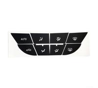 Jonikuper Kompatibel mit Cruze AC Control Button Reparaturset mit schwarzen Vinyl-Aufklebern, kompatibel mit abgenutzten Schaltern, kompatibel mit Cruze Interior