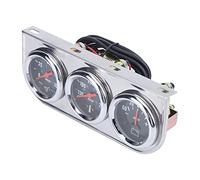 Jonlaki 2-Zoll-Öldruck-Temp-Ampere-Messgerät 3-in-Triple für 12-V-Benzinfahrzeuge - Ersatz für und Mehr
