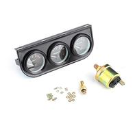 Jonlaki /8 Zoll NPT 52 Mm/2 Zoll 3-in-Auto-Messgerät-Kit - Voltmeter, Temperatur und Öldruck für 12-V-Autos