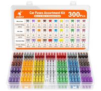 JOREST 300Pcs Kfz Sicherung Set, 160 Mini Flachsicherungen + 90 Standard