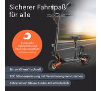 Joyor S8E E-Scooter mit Straßenzulassung 80OW Elektroroller mit Sitz 45KM/H EEC