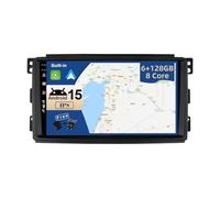 JOYX - 6G+128G - Android 15 IPS Autoradio Passt für Benz Smart fortwo 451 (2005-2010) - Kabellos CarPlay/Android Auto/DSP - LED Kamera & MIC - 9 Zoll 2 Din - DAB Lenkradsteuerung Fast-Boot 360-Kamera