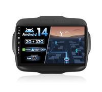 JOYX Android 14 Autoradio Passt für Jeep Renegade (2015-2018) - Rückfahrkamera KOSTENLOS - 9 Zoll 2.5D - 2 Din - Unterstützen DAB Lenkradsteuerung 4G WiFi Bluetooth5.0 Carplay Android Auto