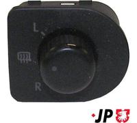 JP GROUP Schalter, Spiegelverstellung Schwarz für SKODA Octavia II