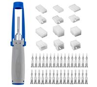 JRready ST6499 Kfz Steckverbinder Set mit Molex Stecker, 2-12 Polig, Crimpkontakte, PA66 Gehäuse, für Auto & Elektroinstallation - 345 Teile Kit inkl. Abzieherset, für 14-20 AWG (0,5mm²-2mm²)