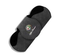 JRZCXGZX Brillenhalter fürs Auto Sonnenblende Sonnenbrillenhalter für Alfa Romeo Giulia Stelvio Giulietta 156 159 147 Mito Tonale Brera,Black Style