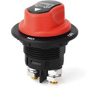 JTRON Schwarz Messing Batterie Isolator ON-Off 2P SPST Auto Mini Batterieschalter Kill Switches Auto Race Rally Switches für Motorräder Autos Boote (100A)